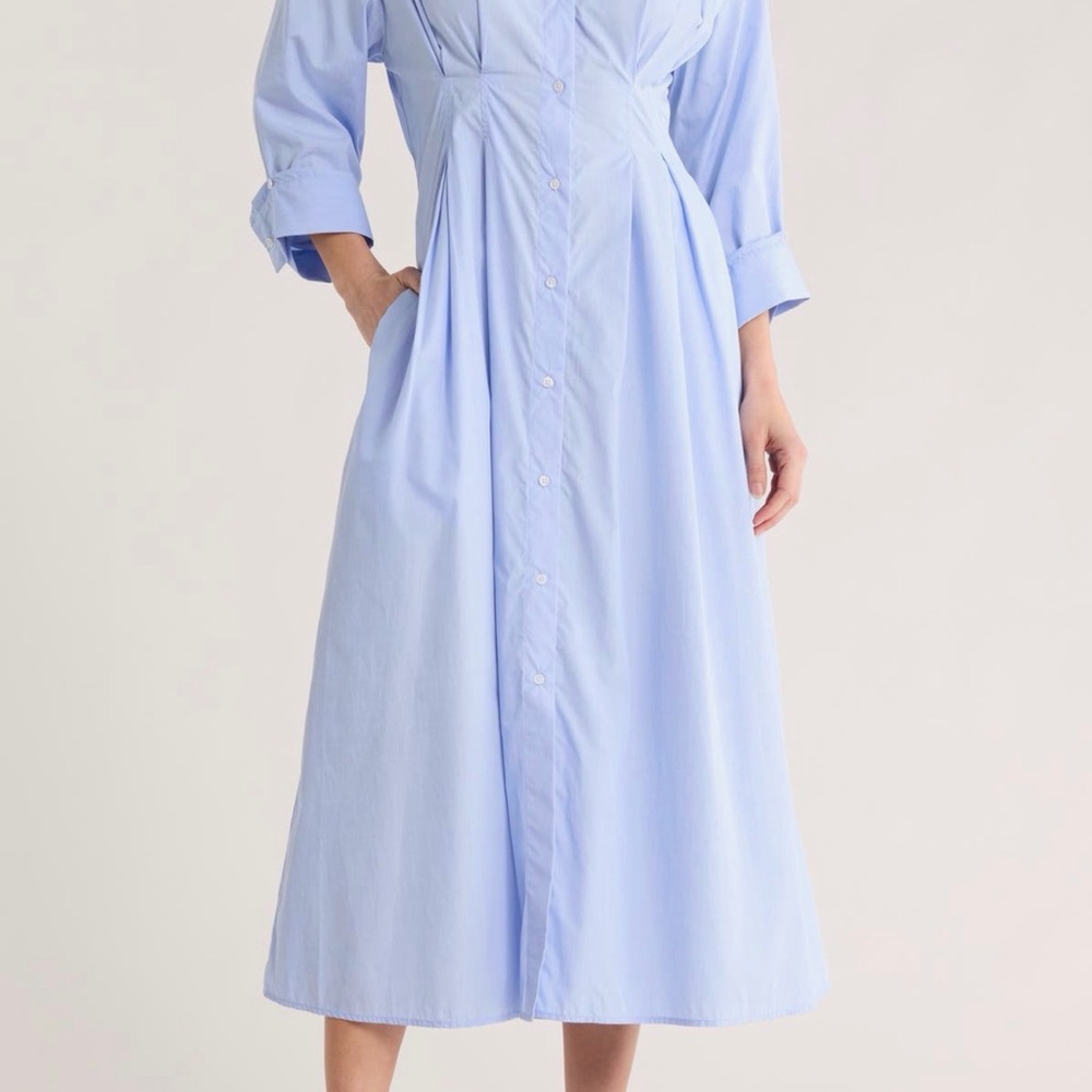 TWP Classic Light Blue Shirt Dress size 4